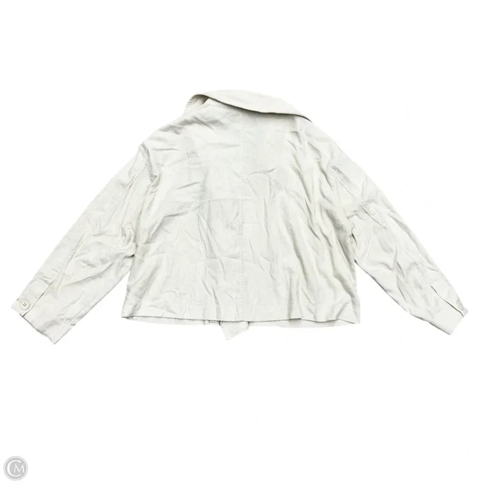 Jacket Shirt By Max Studio In Cream, Size: Xl