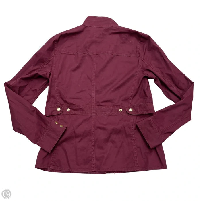 Jacket Utility By J. Crew In Maroon, Size: S