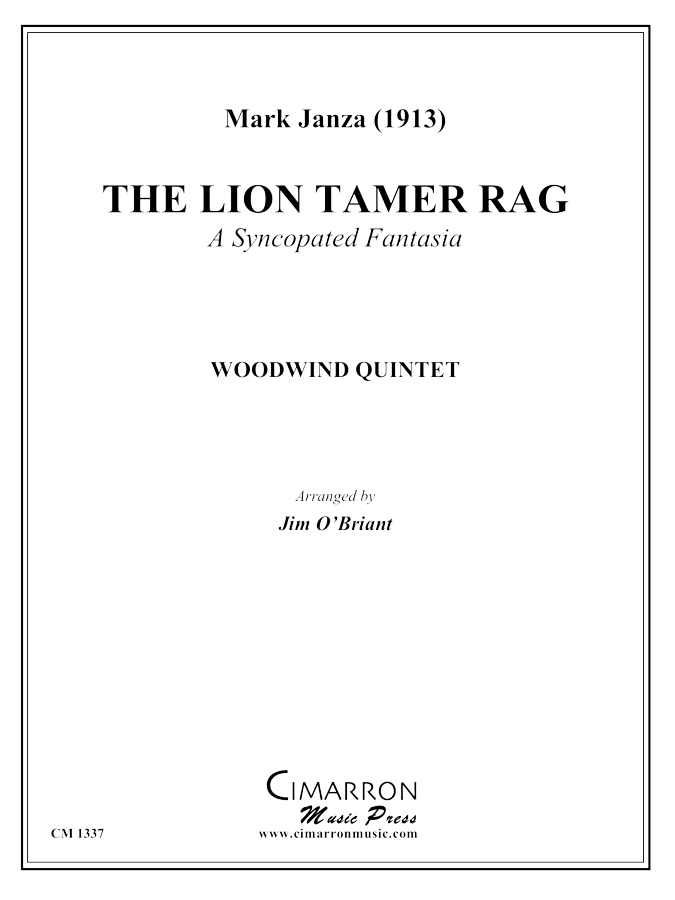 Janza - The Lion Tamer Rag - Woodwind Quintet