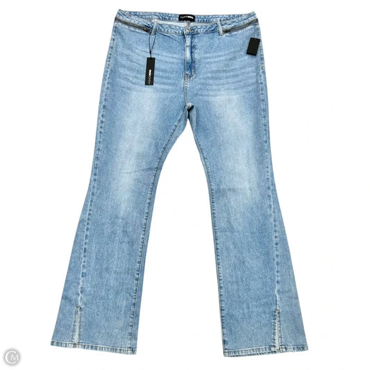 Jeans Boot Cut By Fashion Nova In Blue Denim, Size: 22