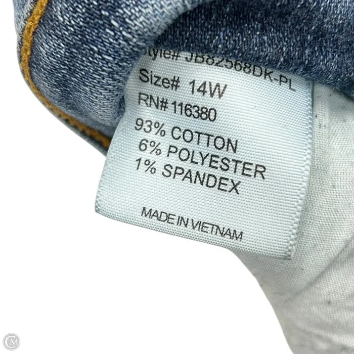 Jeans Boot Cut By Judy Blue In Blue Denim, Size: 14