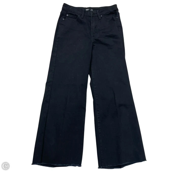 Jeans Cropped By Oat In Black Denim, Size: 0