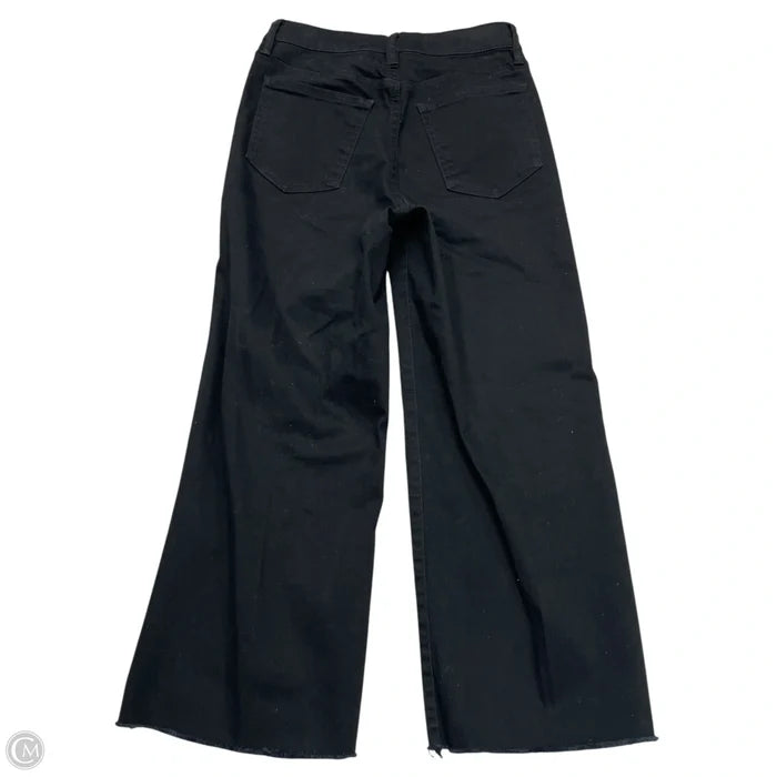 Jeans Cropped By Oat In Black Denim, Size: 0