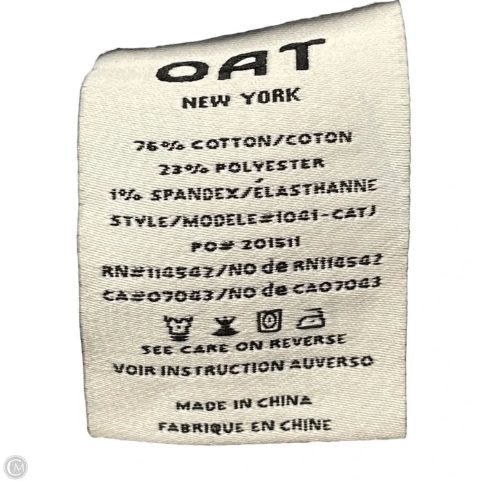 Jeans Cropped By Oat In Blue Denim, Size: 0