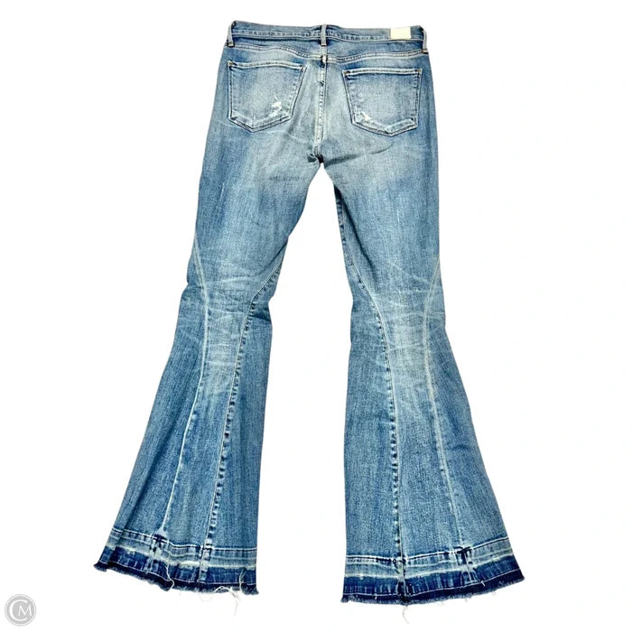 Jeans Flared By Citizens Of Humanity In Blue Denim, Size: 4p