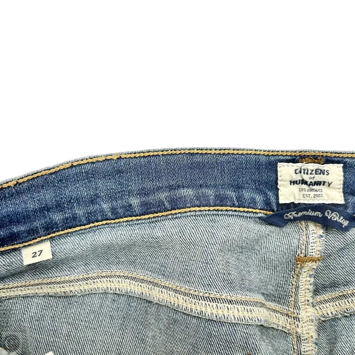 Jeans Flared By Citizens Of Humanity In Blue Denim, Size: 4p
