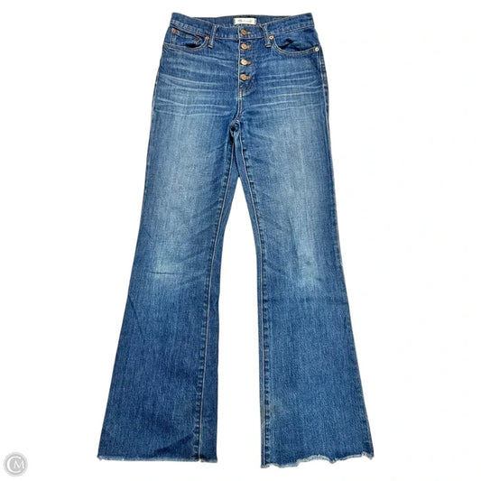 Jeans Flared By Madewell In Blue Denim, Size: 4