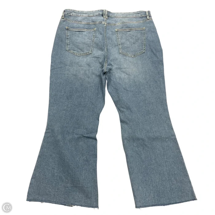 Jeans Flared By On 34th In Blue Denim, Size: 18