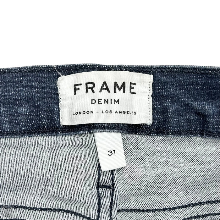 Jeans Skinny By Frame In Blue Denim, Size: 12