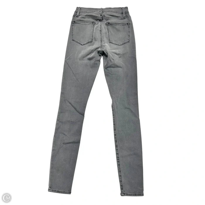 Jeans Skinny By Frame In Grey Denim, Size: 0