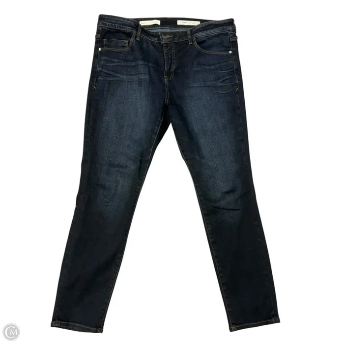 Jeans Skinny By Pilcro In Blue Denim, Size: 16