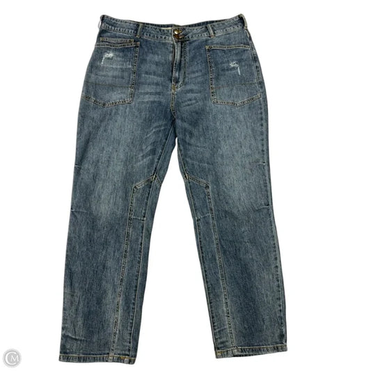 Jeans Skinny By Pilcro In Blue Denim, Size: 18