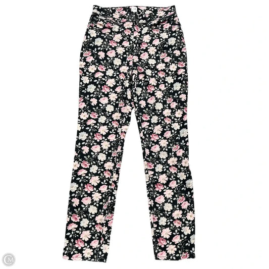 Jeans Skinny By Rebecca Taylor In Floral Print, Size: 6