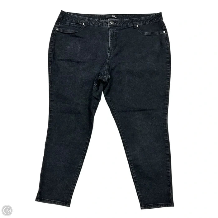 Jeans Straight By 1822 Denim In Black, Size: 24
