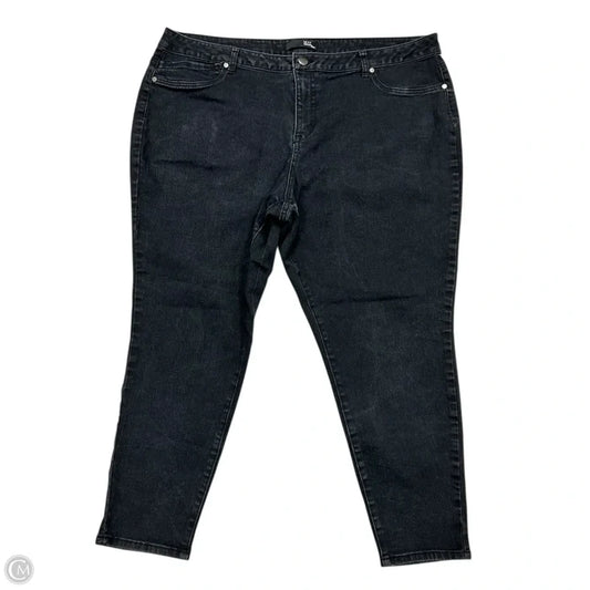 Jeans Straight By 1822 Denim In Black, Size: 24