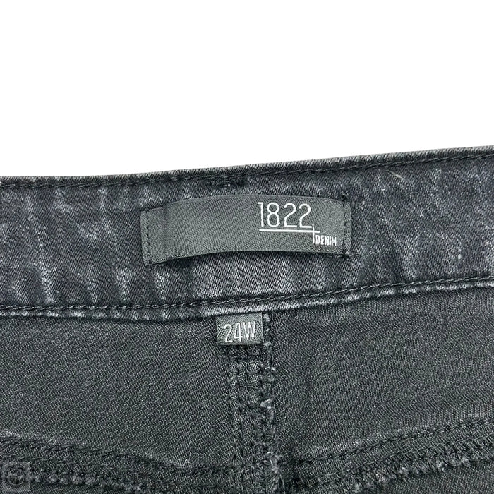 Jeans Straight By 1822 Denim In Black, Size: 24