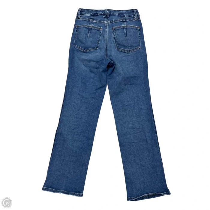 Jeans Straight By Good American In Blue Denim, Size: 4