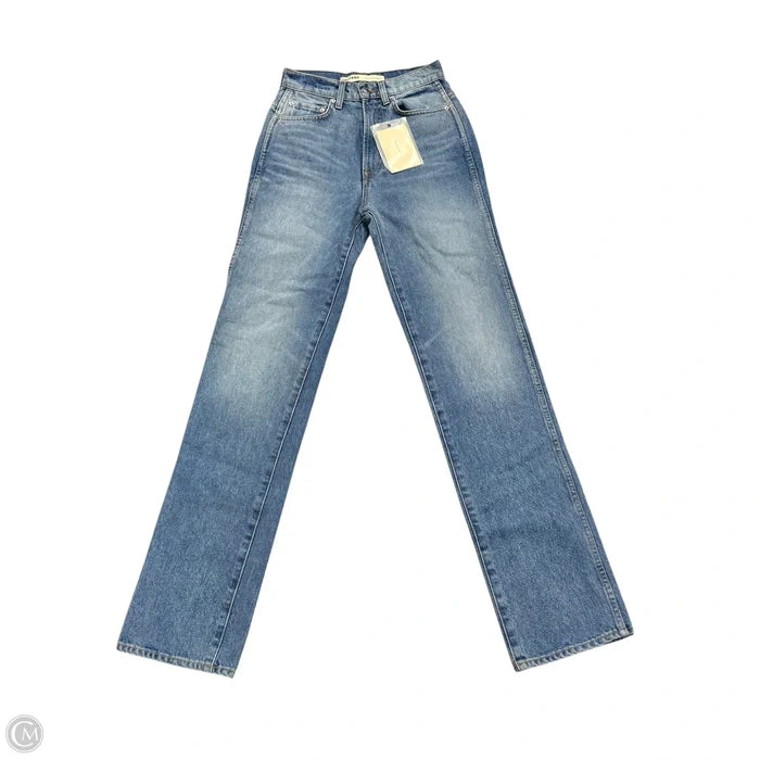 Jeans Straight By Grlfrnd In Blue Denim, Size: 0