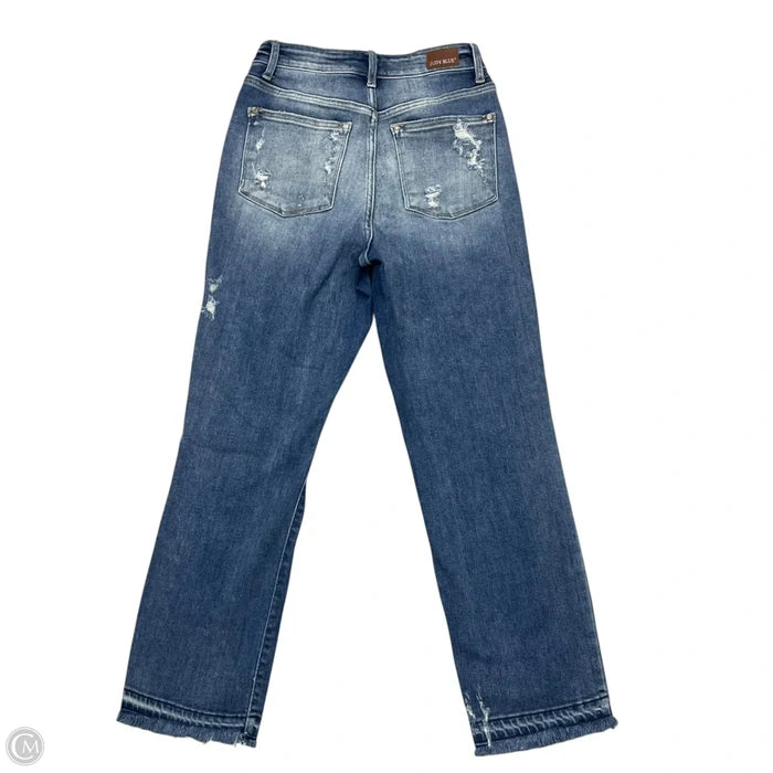 Jeans Straight By Judy Blue In Blue Denim, Size: 0