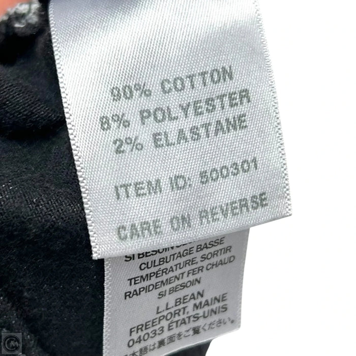 Jeans Straight By L.l. Bean In Black Denim, Size: 10