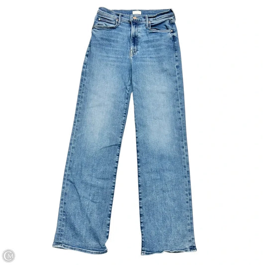 Jeans Straight By Mother In Blue Denim, Size: 6