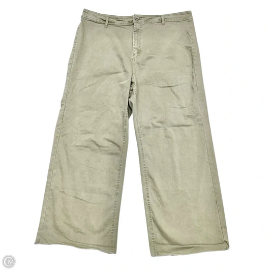 Jeans Straight By Oat In Green, Size: 22