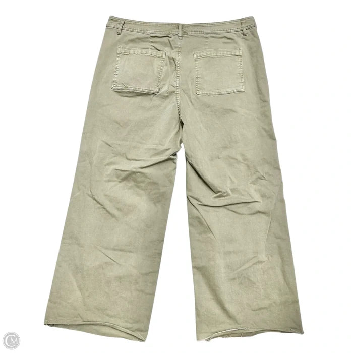 Jeans Straight By Oat In Green, Size: 22