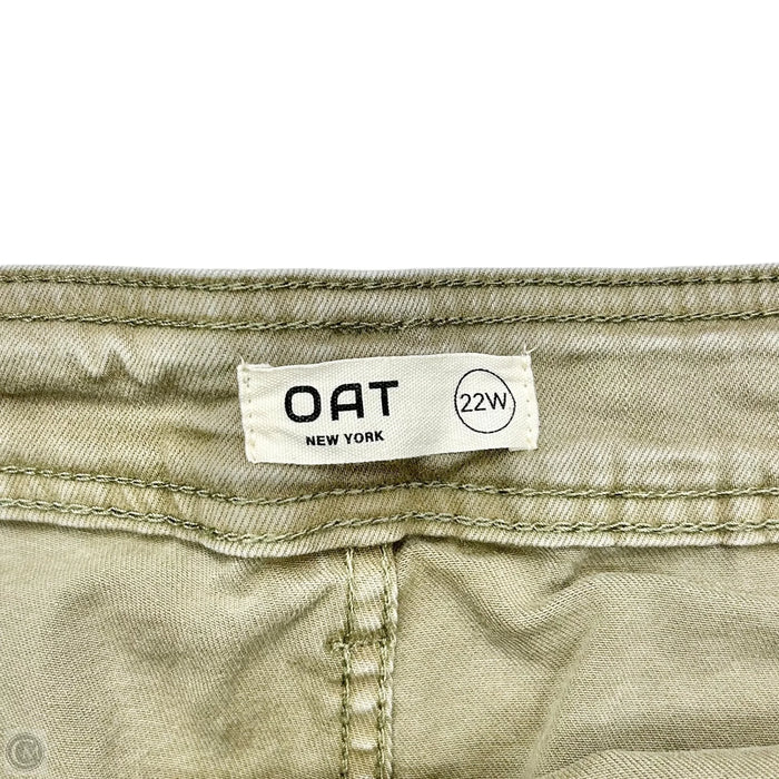 Jeans Straight By Oat In Green, Size: 22
