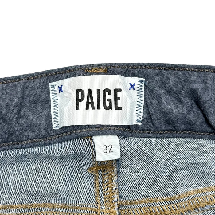 Jeans Straight By Paige In Blue Denim, Size: 14