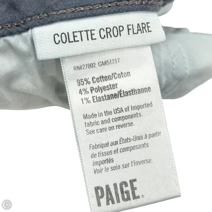 Jeans Straight By Paige In Blue Denim, Size: 14