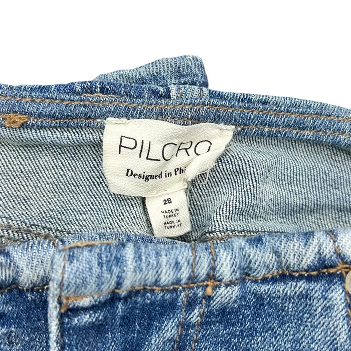 Jeans Straight By Pilcro In Blue Denim, Size: 6
