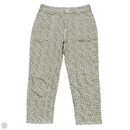 Jeans Straight By Pilcro In Leopard Print, Size: 14