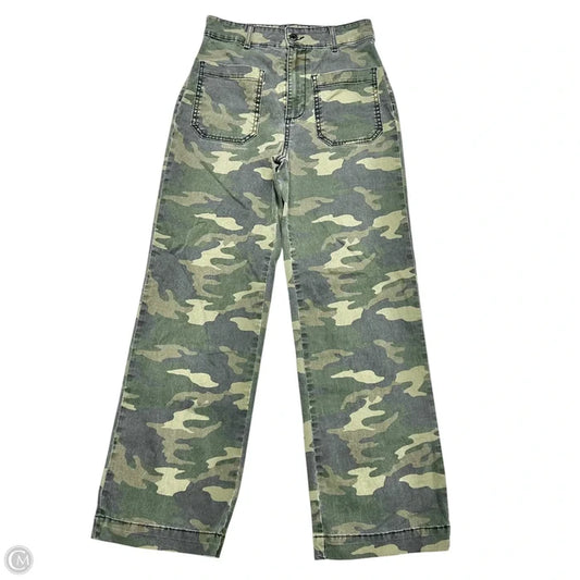 Jeans Wide Leg By Askk Ny In Camouflage Print, Size: 4