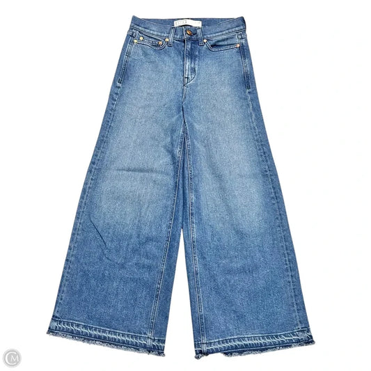 Jeans Wide Leg By Ayr In Blue Denim, Size: 0