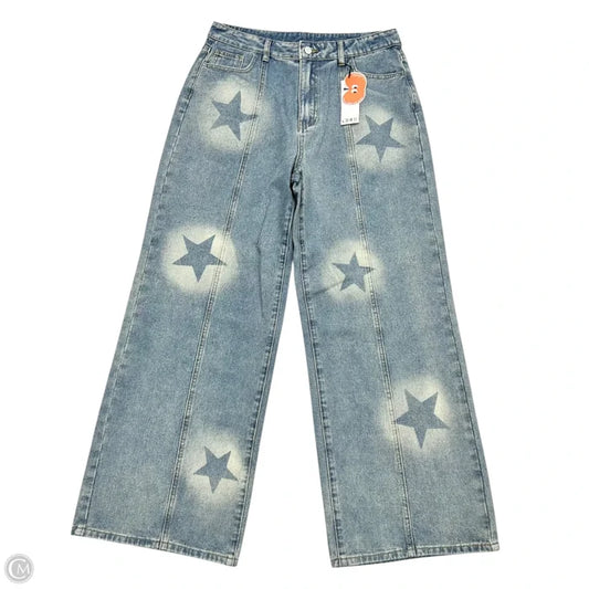 Jeans Wide Leg By Cider In Blue Denim, Size: Xl