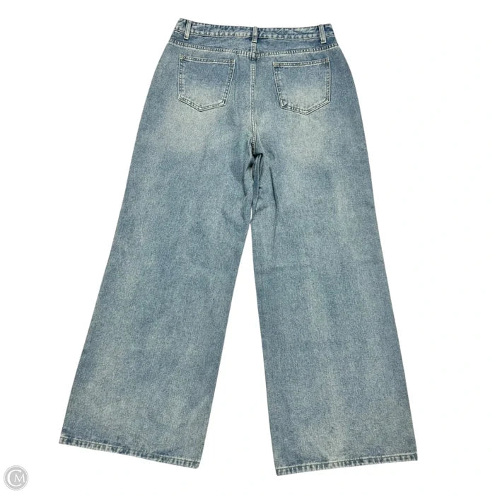 Jeans Wide Leg By Cider In Blue Denim, Size: Xl
