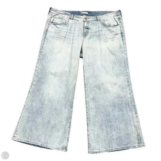 Jeans Wide Leg By Festi In Blue Denim, Size: 22