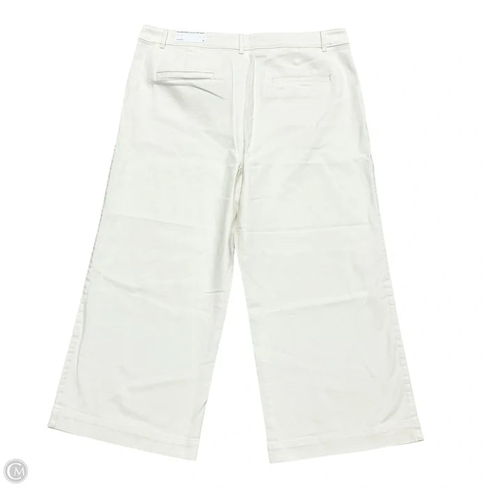 Jeans Wide Leg By Loft In Cream Denim, Size: 18
