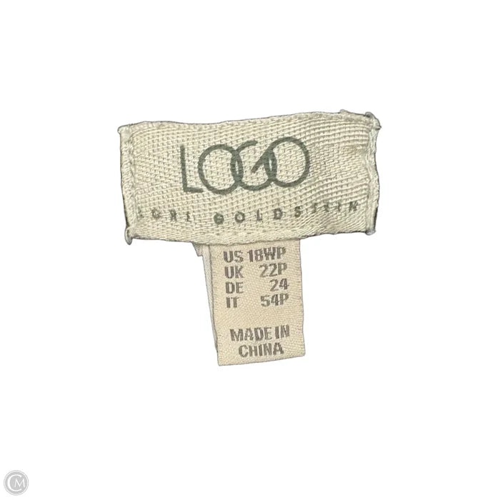Jeans Wide Leg By Logo In Grey Denim, Size: 18