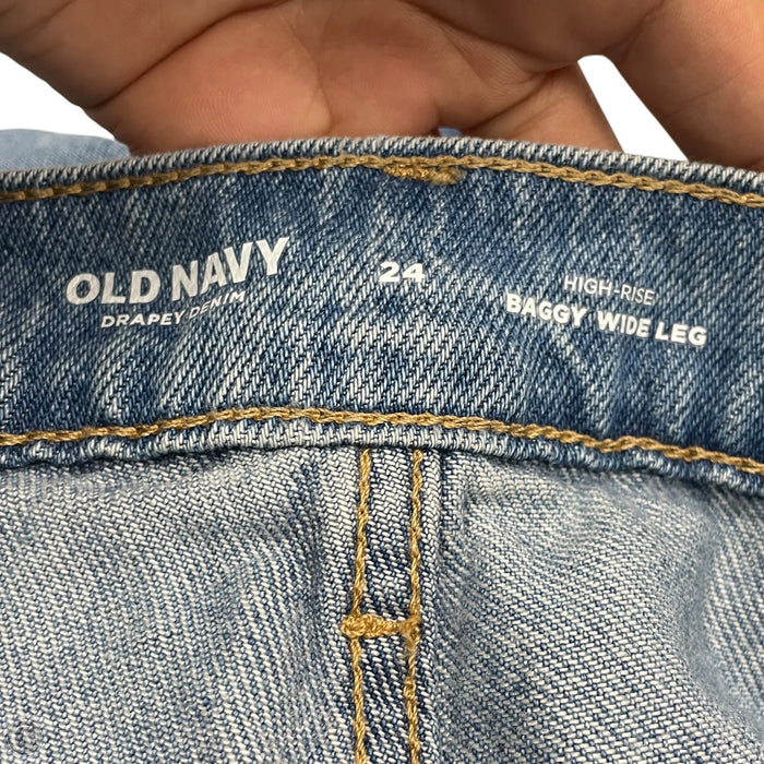 Jeans Wide Leg By Old Navy In Bronze, Size: 24