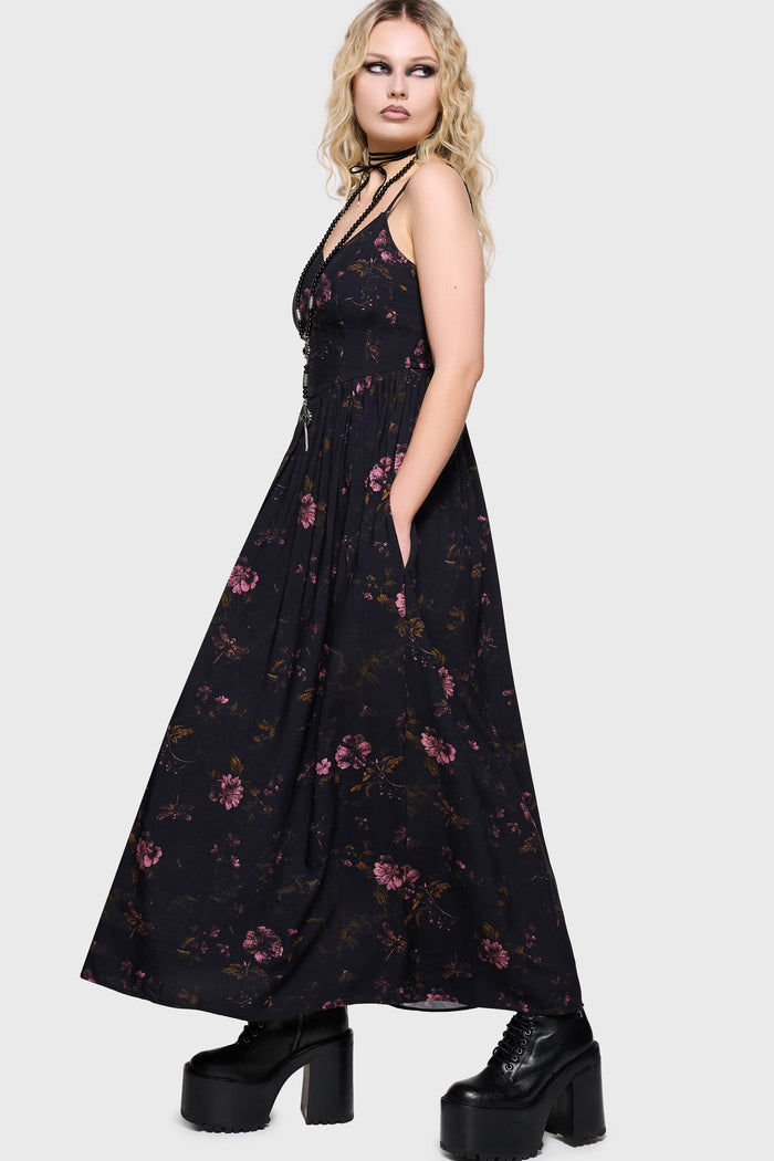 Junniper Maxi Dress [BLACK/PINK]