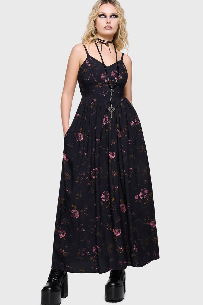 Junniper Maxi Dress [BLACK/PINK]