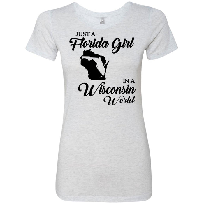 NL6710 Next Level Ladies' Triblend T-Shirt / Heather White / S