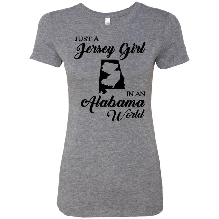 Just A Jersey Girl In An Alabama World T-Shirt - T-shirt Teezalo