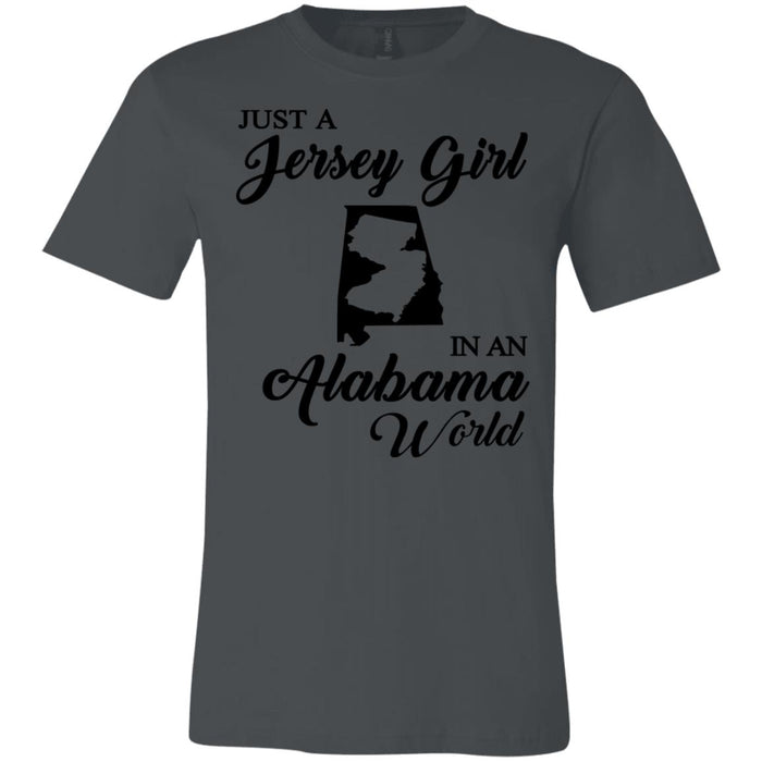 Just A Jersey Girl In An Alabama World T-Shirt - T-shirt Teezalo