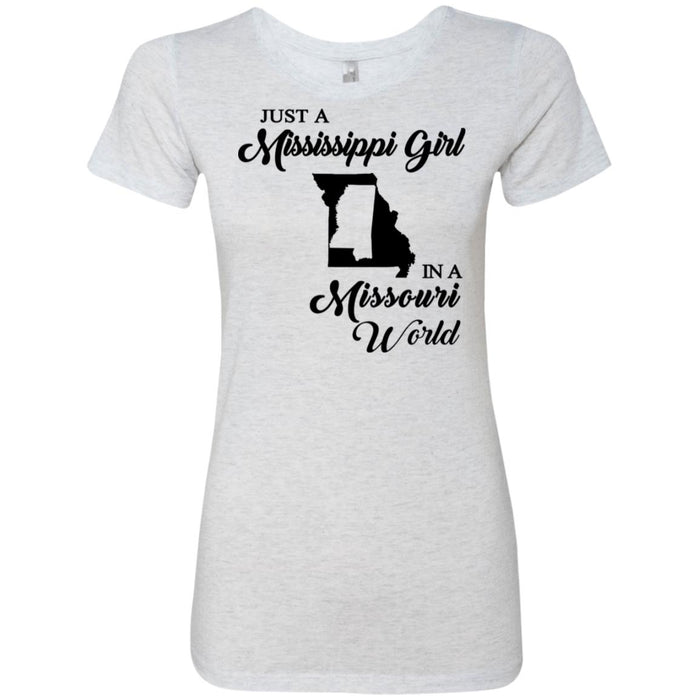 NL6710 Next Level Ladies' Triblend T-Shirt / Heather White / S