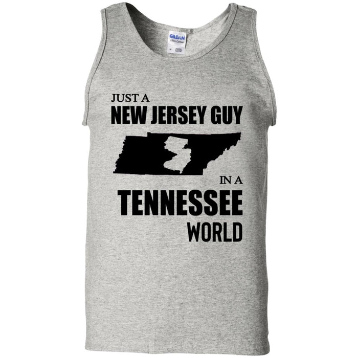 Just A New Jersey Guy In A Tennessee World T-Shirt - T-shirt Teezalo