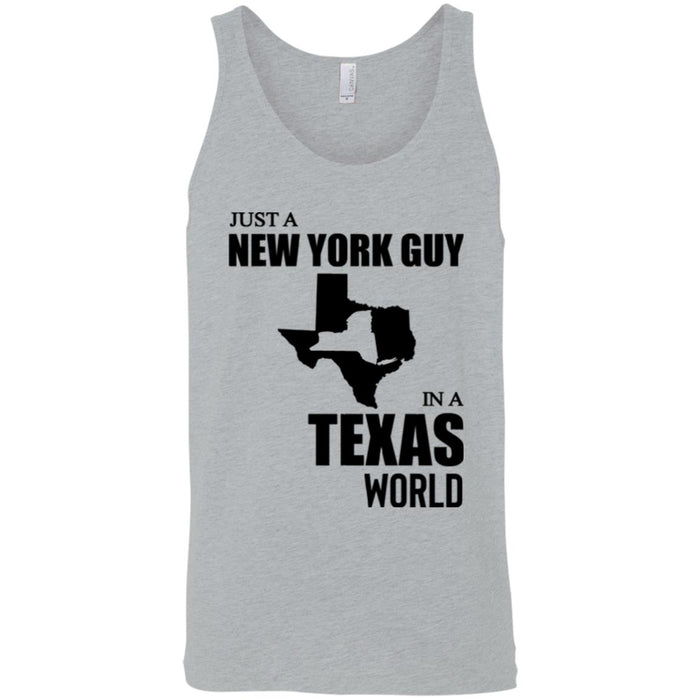 Just A New York Guy In A Texas World T-Shirt - T-shirt Teezalo