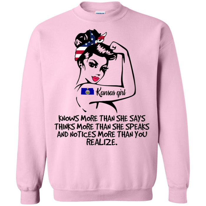 G180 Gildan Crewneck Pullover Sweatshirt  8 oz. / Light Pink / S