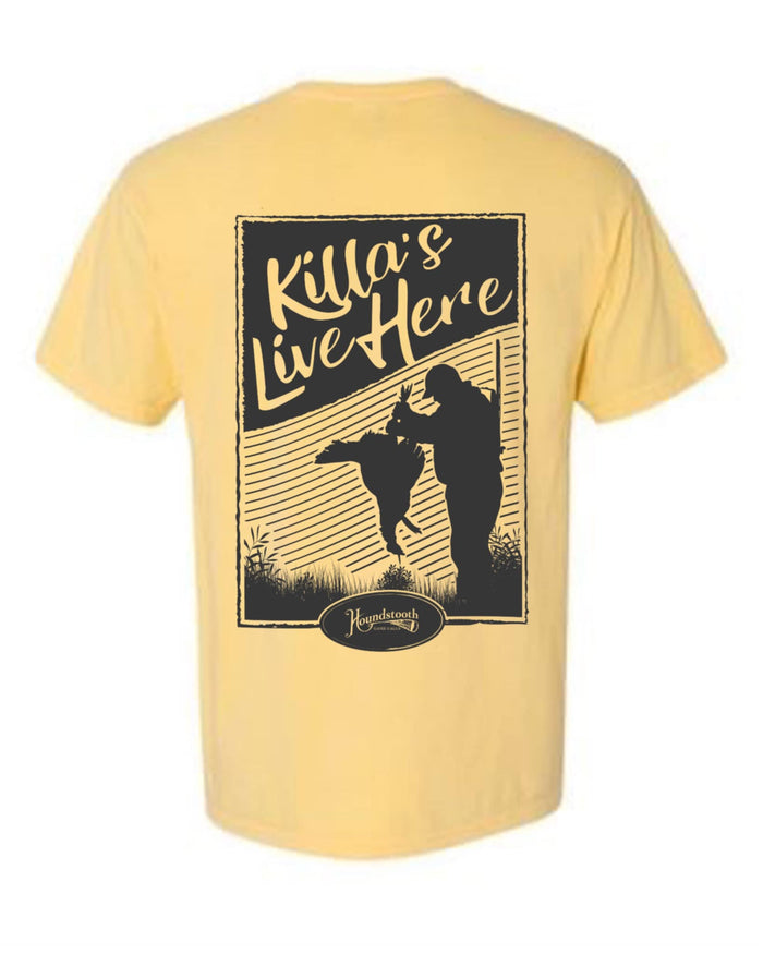 "Killa’s Live Here" Comfort Color Turkey Hunter T-Shirt